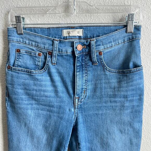 Madewell Cali Demi Boot Jeans Women's 27 Medium Wash Flare Cropped Mid Rise - Picture 3 of 8